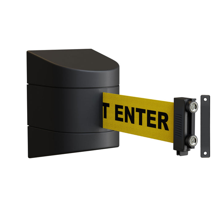 Wall Mounted Retractable Belt Barrier, 13 Ft. Belt - Montour Line WMX 140 - Crowd Control Warehouse