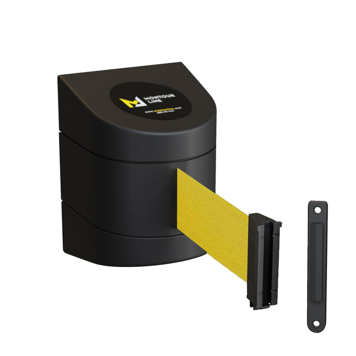 YELLOW / STANDARD FIXED MOUNT / STANDARD BELT END WITH WALL RECEIVER