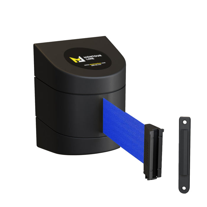 BLUE / STANDARD FIXED MOUNT / STANDARD BELT END WITH WALL RECEIVER