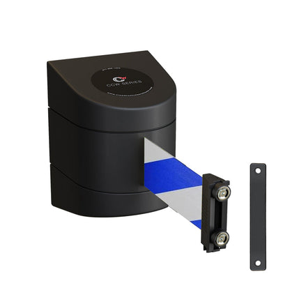 BLUE&WHITE DIAGONAL / STANDARD FIXED MOUNT / MAGNETIC BELT END WITH WALL RECEIVER