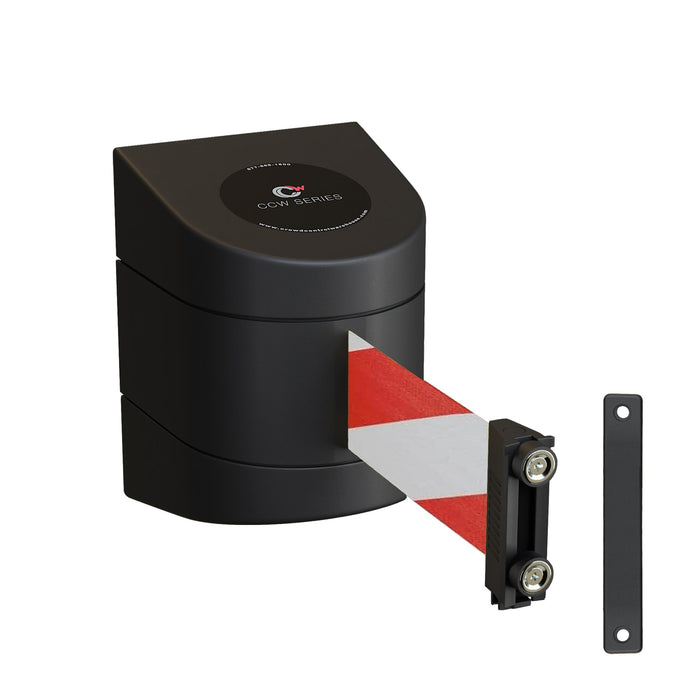 RED&WHITE DIAGONAL / STANDARD FIXED MOUNT / MAGNETIC BELT END WITH WALL RECEIVER