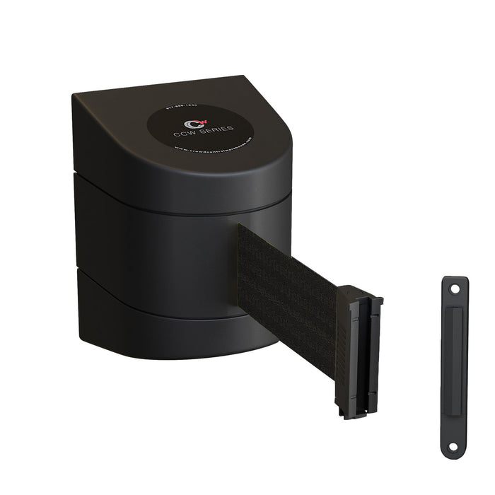 Wall Mounted Retractable Belt Barrier, 25 Ft. Belt - Montour Line WMX160 - Crowd Control Warehouse