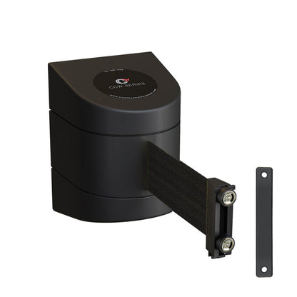 Wall Mounted Retractable Belt Barrier, 25 Ft. Belt - Montour Line WMX160 - Crowd Control Warehouse