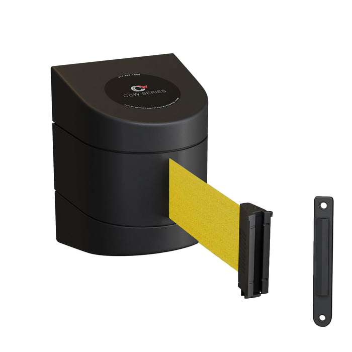 Wall Mounted Retractable Belt Barrier, 25 Ft. Belt - Montour Line WMX160 - Crowd Control Warehouse