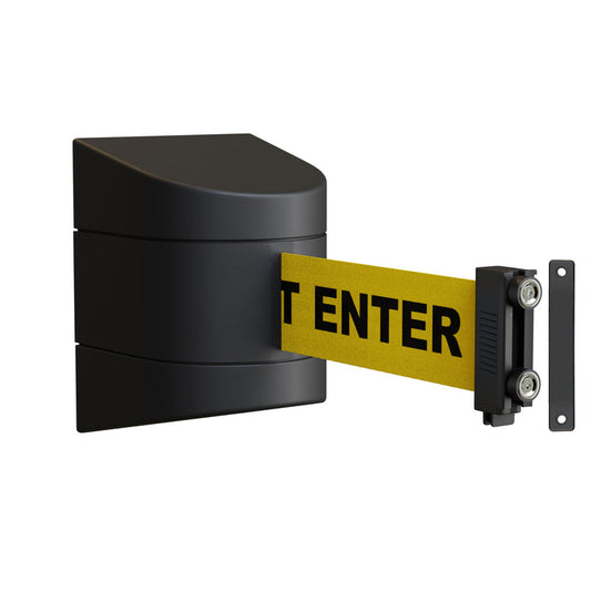 Wall Mounted Retractable Belt Barrier, 8.5 Ft. Belt - Montour Line WMX 140 - Crowd Control Warehouse