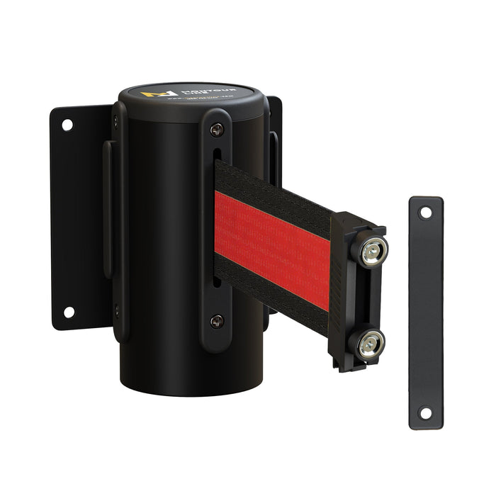 BLACK WITH HORIZONTAL RED STRIPE