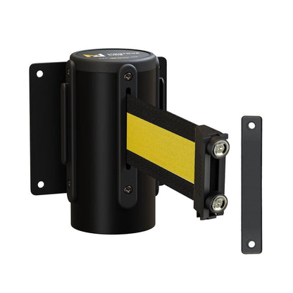BLACK WITH YELLOW HORIZONTAL STRIPE