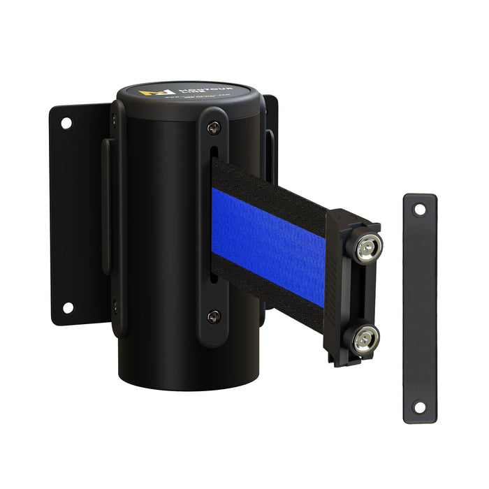 BLACK WITH HORIZONTAL BLUE STRIPE