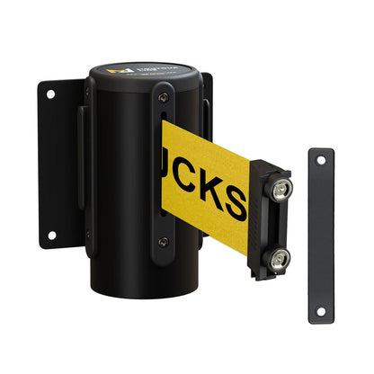 YELLOW WITH "DANGER - FORKLIFT TRUCKS" BLACK LETTERS