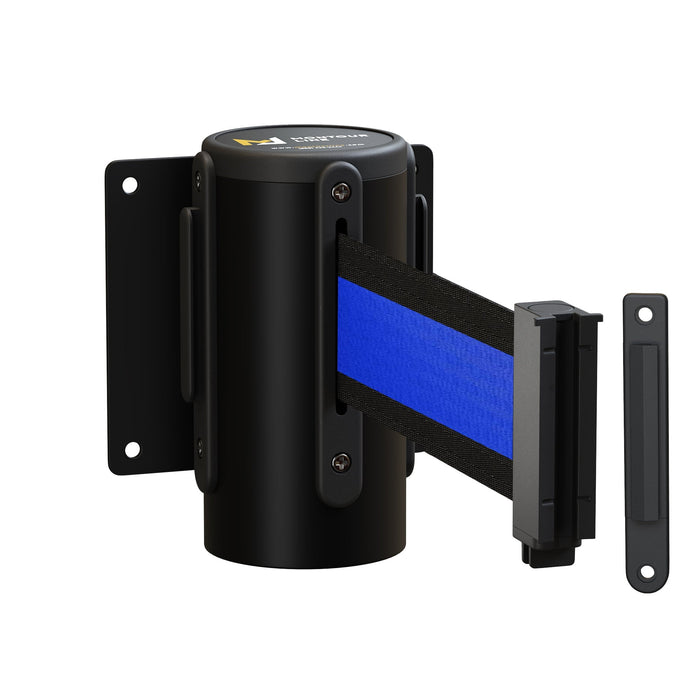 BLACK WITH HORIZONTAL BLUE STRIPE