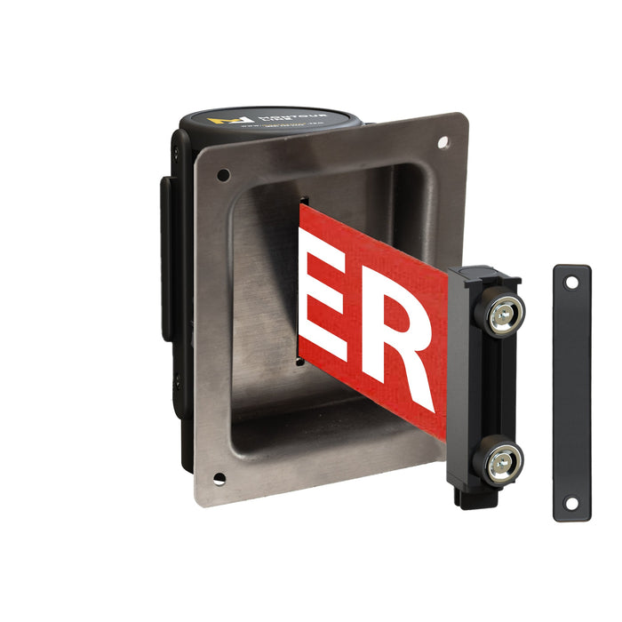 RED WITH "CAUTION - DO NOT ENTER" WHITE LETTERS