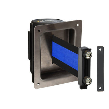BLACK WITH HORIZONTAL BLUE STRIPE