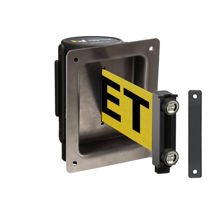 YELLOW WITH "CAUTION - WET FLOOR" BLACK LETTERS