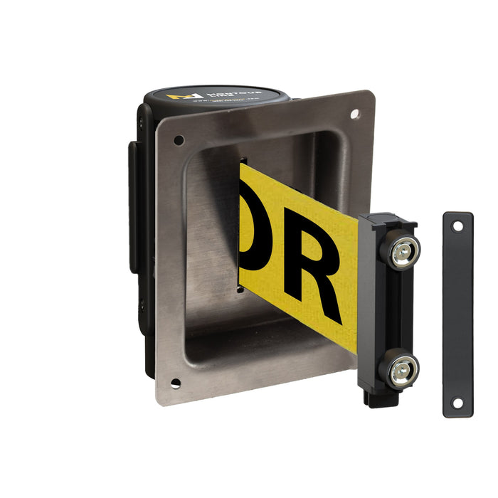 YELLOW WITH "CAUTION - DO NOT ENTER" BLACK LETTERS