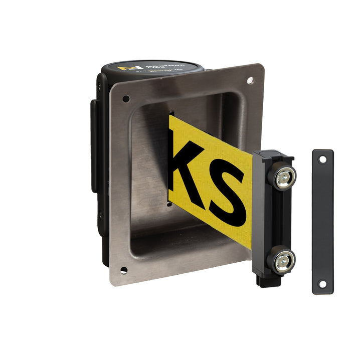 YELLOW WITH "DANGER - FORKLIFT TRUCKS" BLACK LETTERS