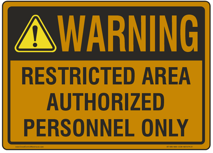 Warning Sign for Expandable Barriers - Crowd Control Warehouse