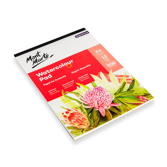 Watercolour Pad Signature A4 12 Sheet 300gsm