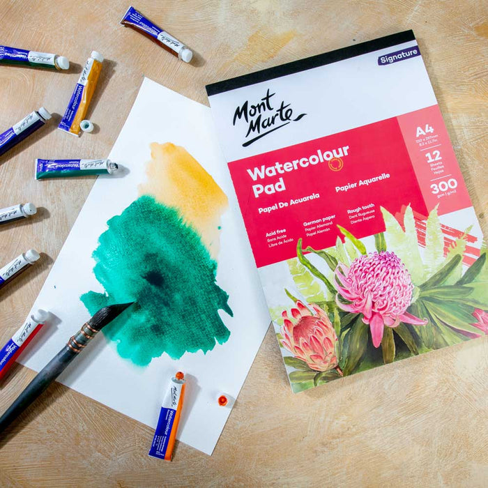 Watercolour Pad Signature A4 12 Sheet 300gsm