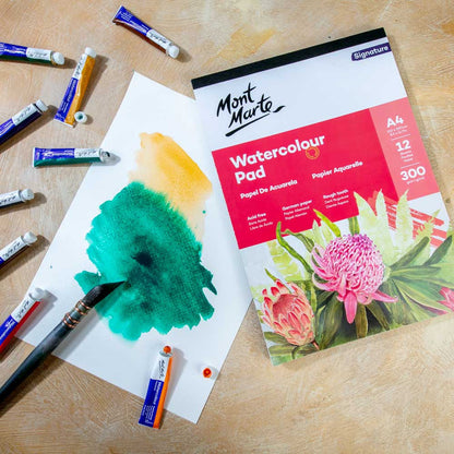 Watercolour Pad Signature A4 12 Sheet 300gsm
