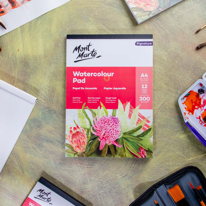 Watercolour Pad Signature A4 12 Sheet 300gsm