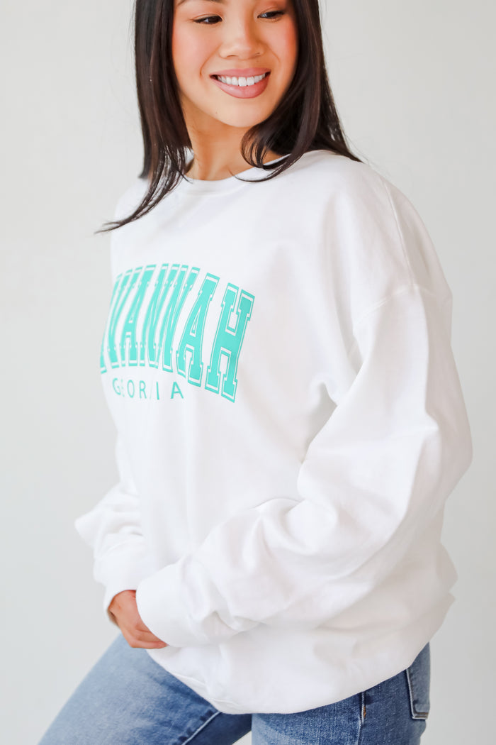 White Savannah Georgia Sweatshirt