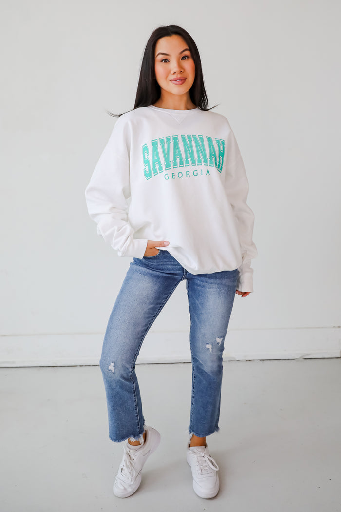 White Savannah Georgia Sweatshirt