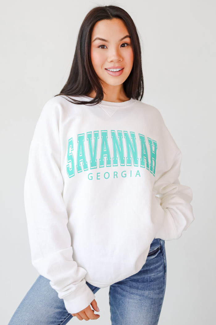 White Savannah Georgia Sweatshirt