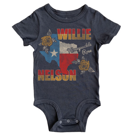 Willie Nelson Honeysuckle SS Onesie