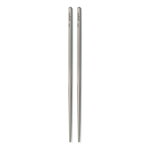 Winnerwell® Square Titanium Chopsticks, showcasing anti-slip square design and ultralight titanium build for outdoor dining.