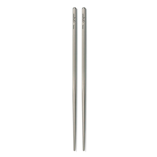 Winnerwell® Square Titanium Chopsticks, showcasing anti-slip square design and ultralight titanium build for outdoor dining.