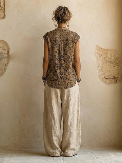 Nora 3-Piece Set | Cotton-Linen Blend Casual Wear for Women 2