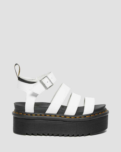 Women's Blaire Hydro Leather Platform Strap Sandals White