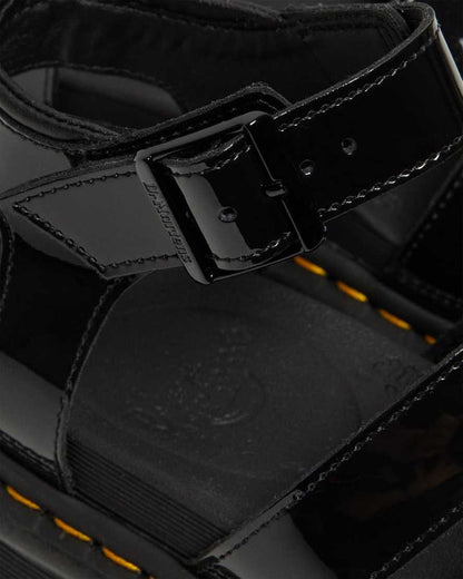 Women's Blaire Patent Leather Strap Sandals Black