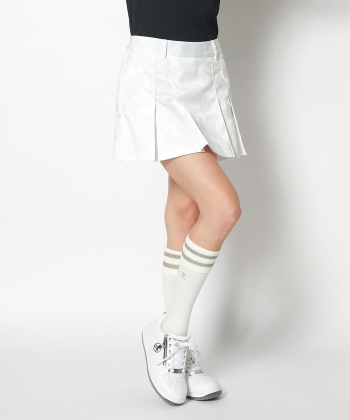 Women's Gauge Pleats Skirt White