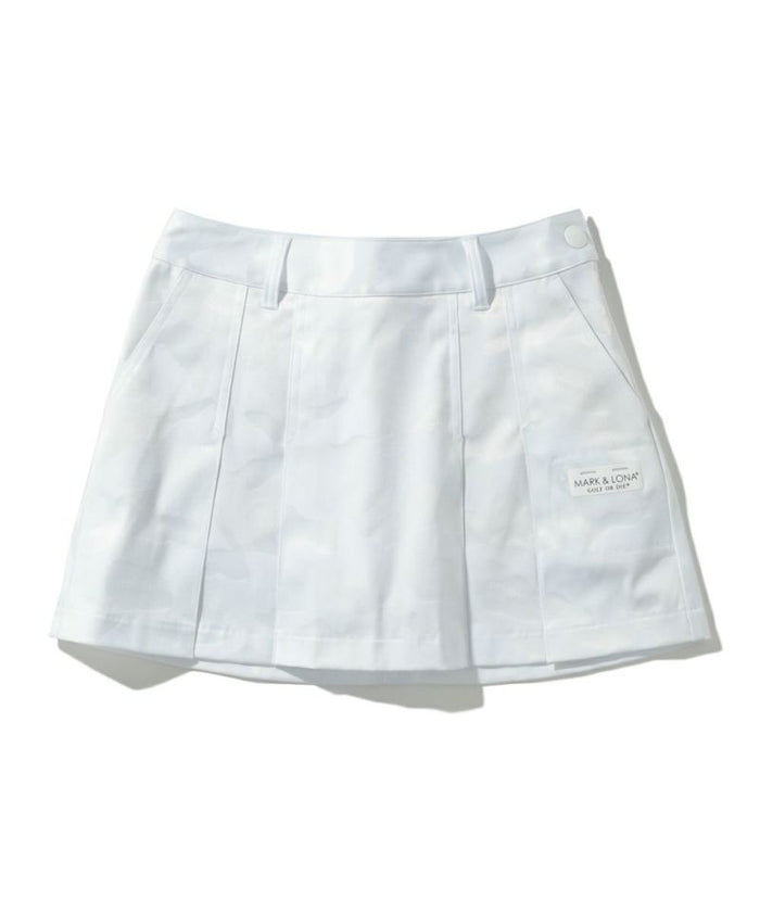 Women's Gauge Pleats Skirt White