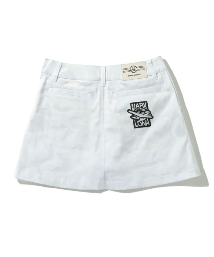 Women's Gauge Pleats Skirt White