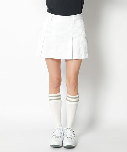 Women's Gauge Pleats Skirt White