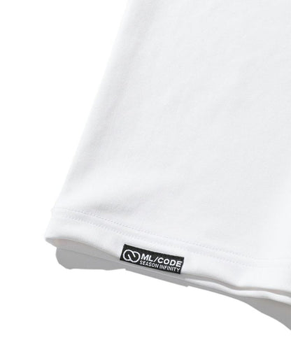 Women's Half-zip Short Sleeved Mock Neck T-shirt White