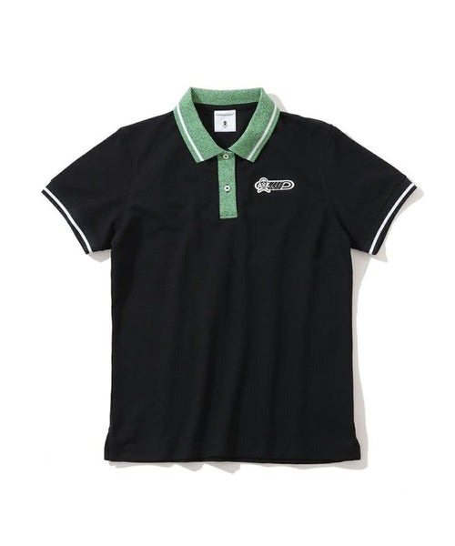Women's Jamming Knit Collar Polo Black