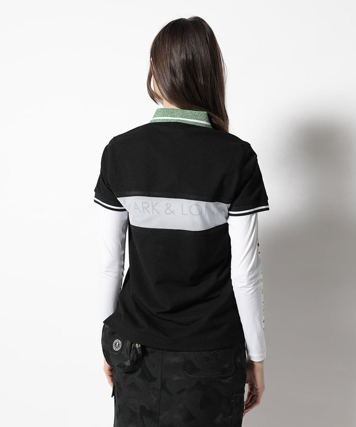 Women's Jamming Knit Collar Polo Black