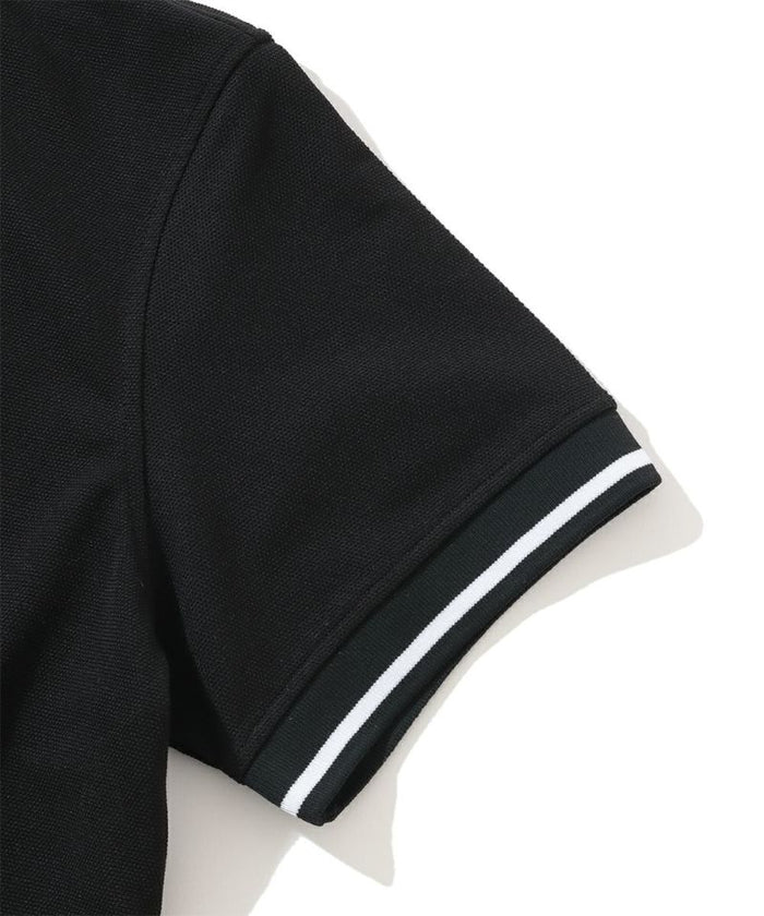 Women's Jamming Knit Collar Polo Black