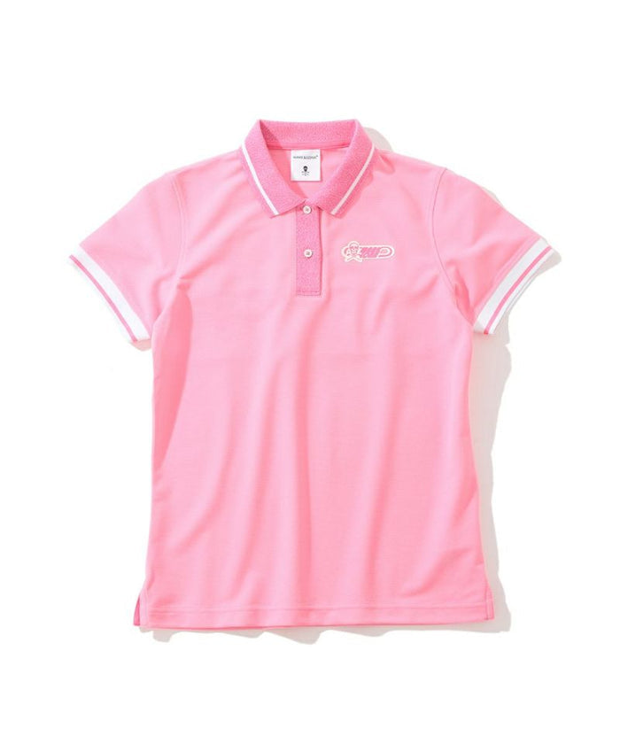 Women's Jamming Knit Collar Polo Pink