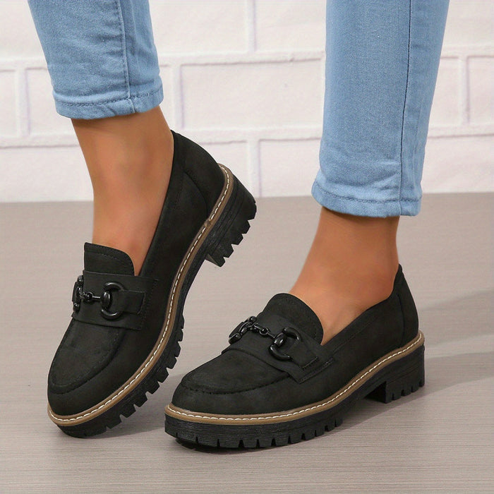 Women's Loafers With Horsebit Decoration