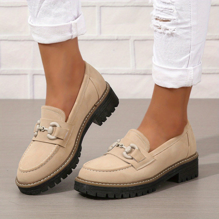 Women's Loafers With Horsebit Decoration
