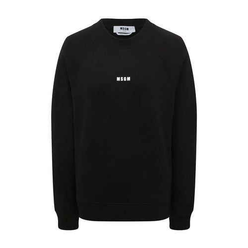 Women's Micrologo Print Sweatshirt Black