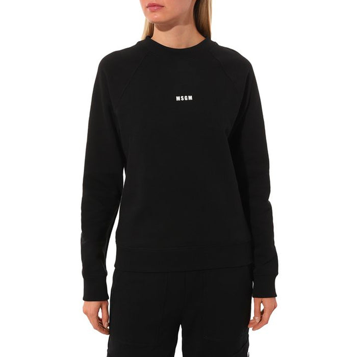 Women's Micrologo Print Sweatshirt Black
