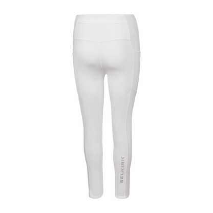 Selkirk pickleball women's leggings in blue and white.