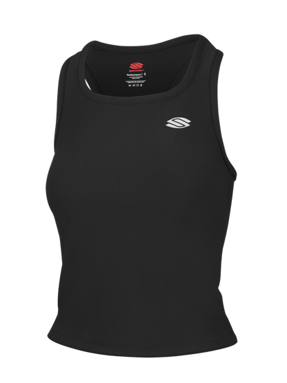 Selkirk pickleball Black Women's Pro Line Training Tank Top with a fitted design