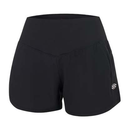 Blackout Women's Pro Line Woven Pickleball Shorts with moisture-wicking fabric and 4-way stretch