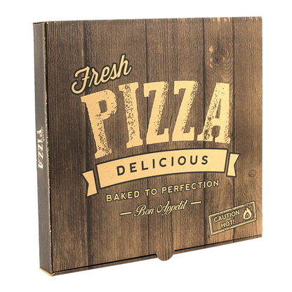 ICS Pizza Box Wood Effect Printed Pizza Boxes